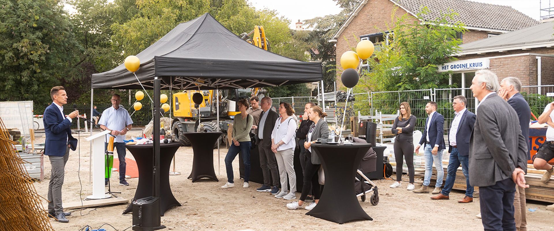 Bouw van eerste villa’s in Het Kwintet aan de Langeweg feestelijk gestart