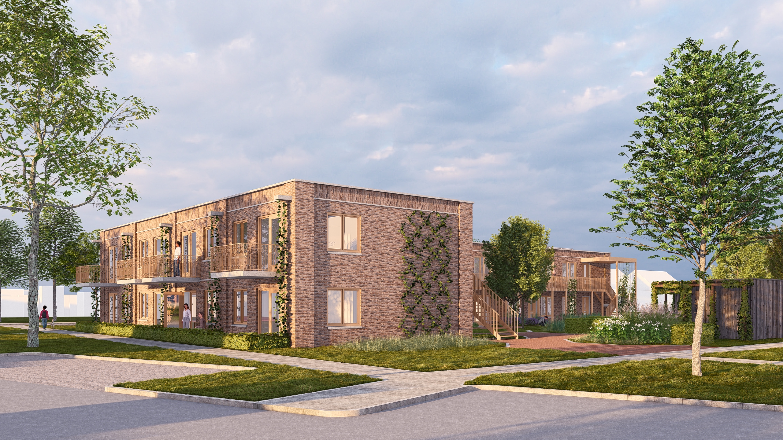 Bouwbord onthuld voor 16 betaalbare appartementen in Nieuw-Amsterdam : Bouwbord onthuld voor 16 betaalbare appartementen in Nieuw-Amsterdam